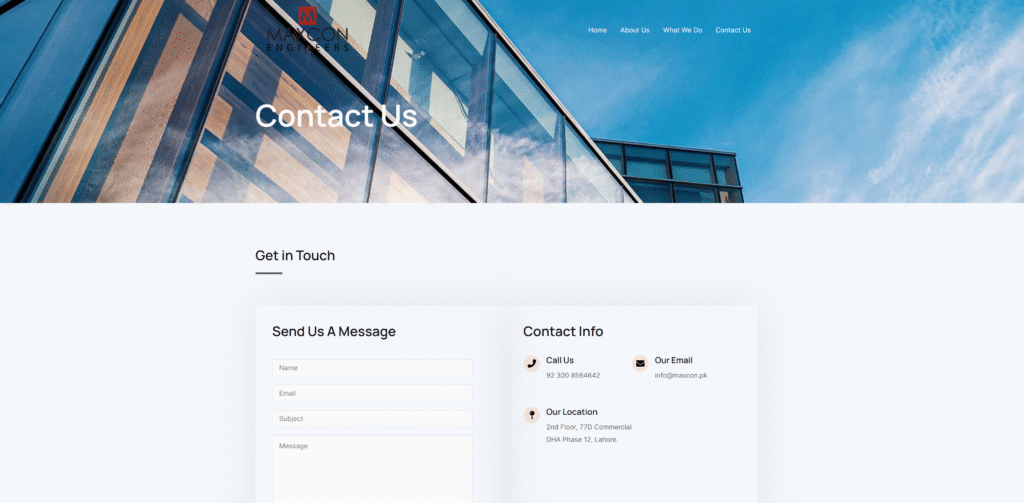 kreativekabbage - Website and Digital Services in Steinbach - Featured Work - Maxcon 1