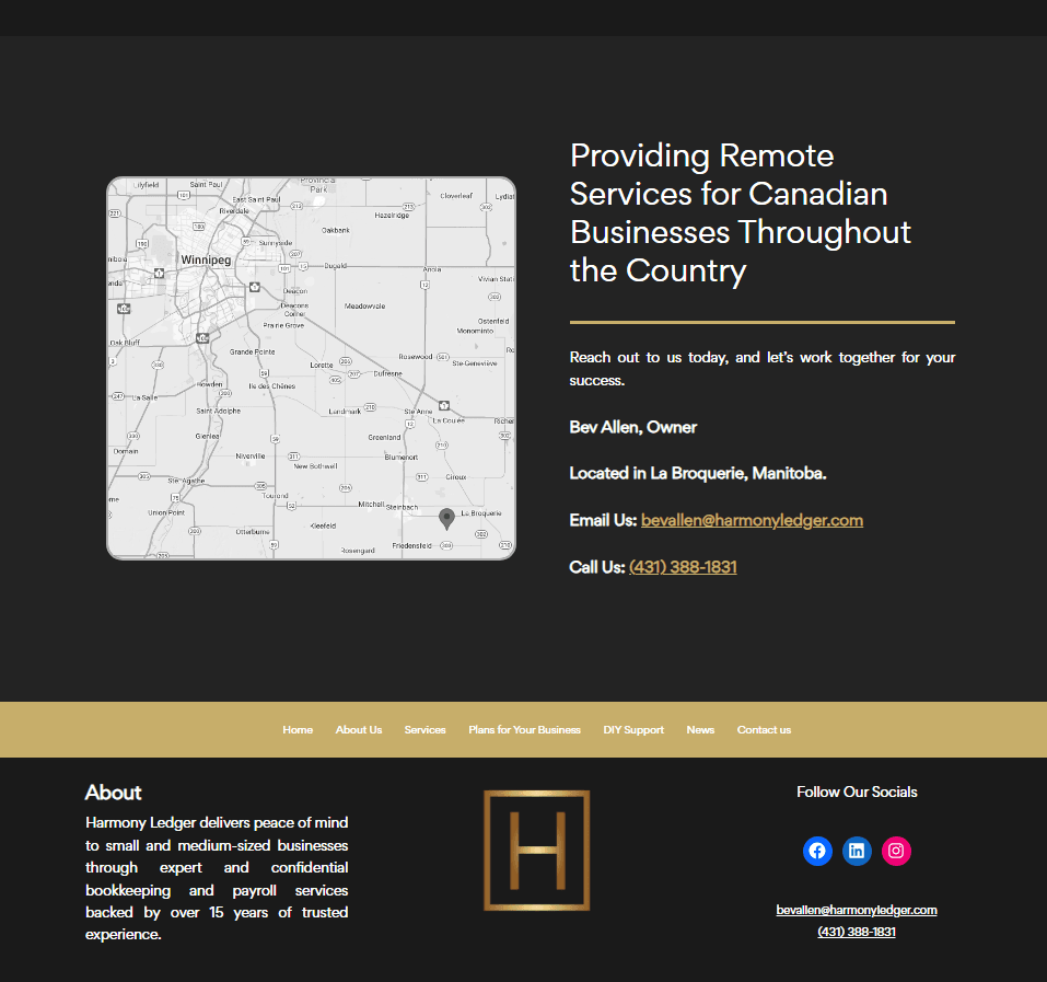 kreativekabbage website and digital services in steinbach featured work harmony ledger 4.png