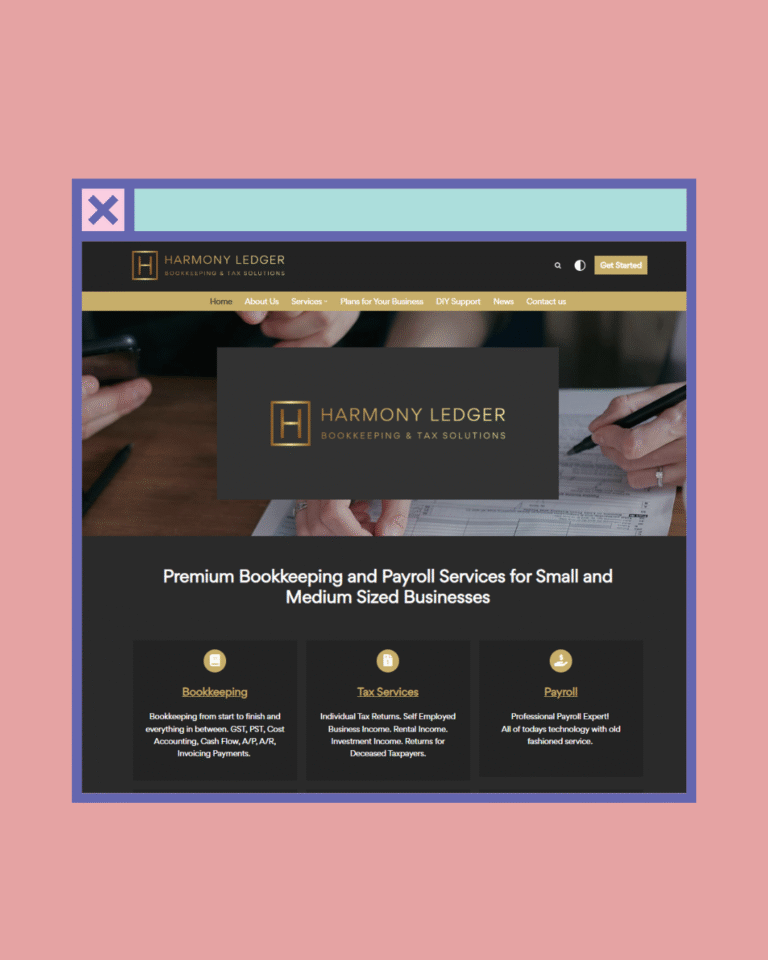 kreativekabbage website and digital services in steinbach featured work harmony ledger