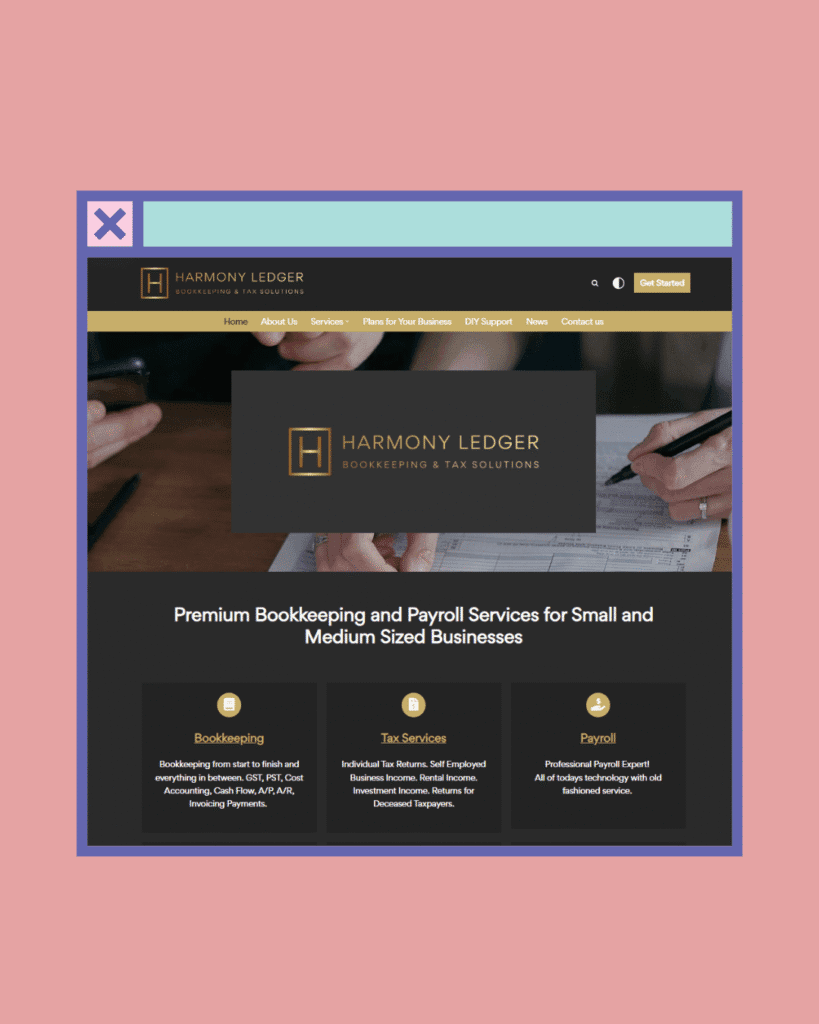 kreativekabbage website and digital services in steinbach featured work harmony ledger
