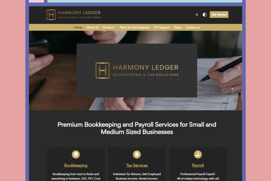 kreativekabbage website and digital services in steinbach featured work harmony ledger