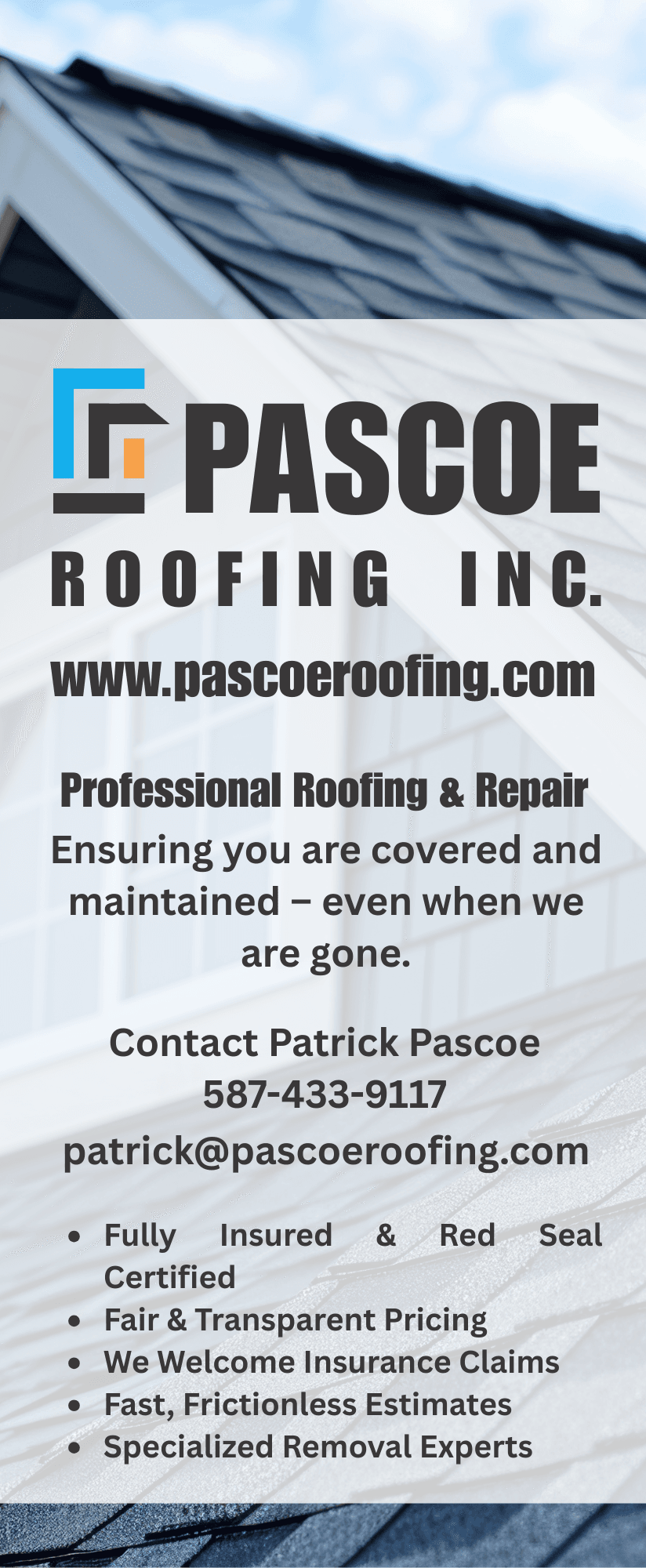 roofing company door hanger