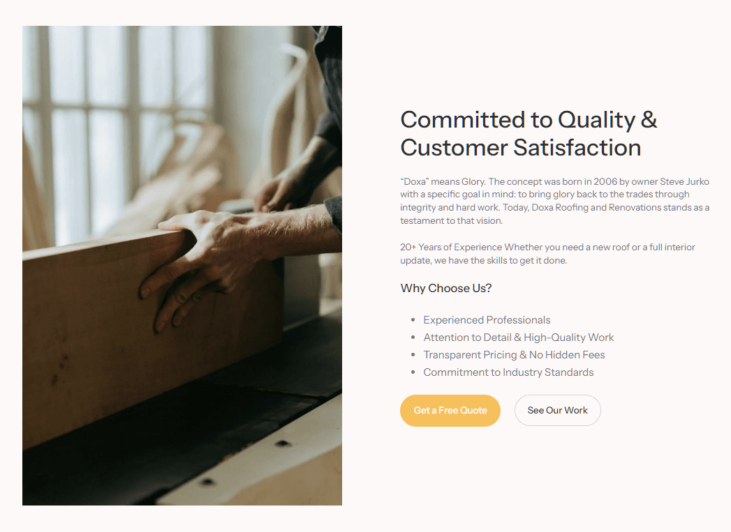 website design for contractors 2