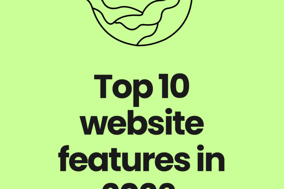 Top 10 website features in 2026