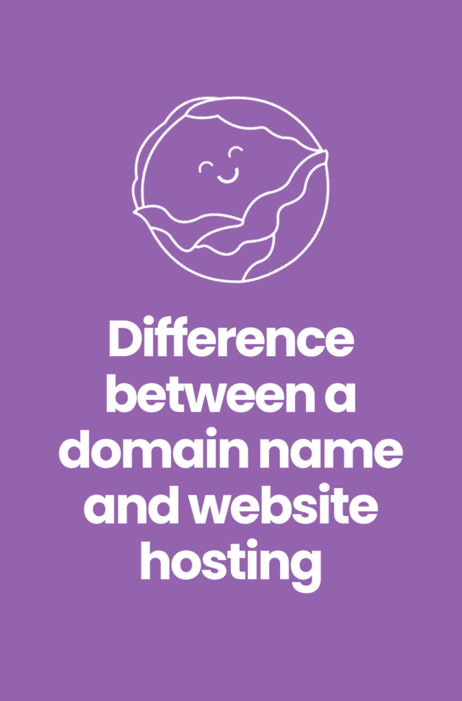 Difference between a domain name and website hosting