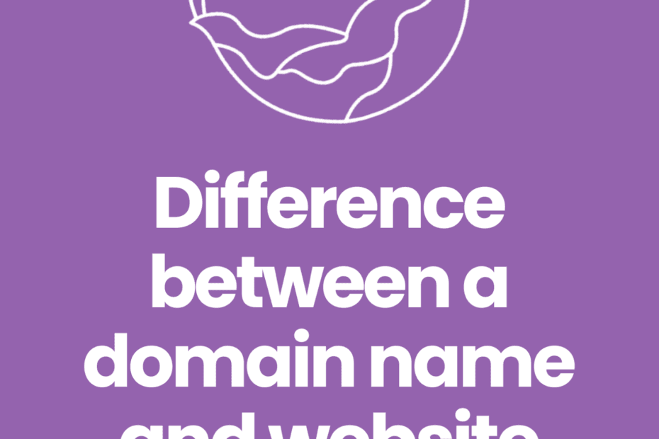 Difference between a domain name and website hosting