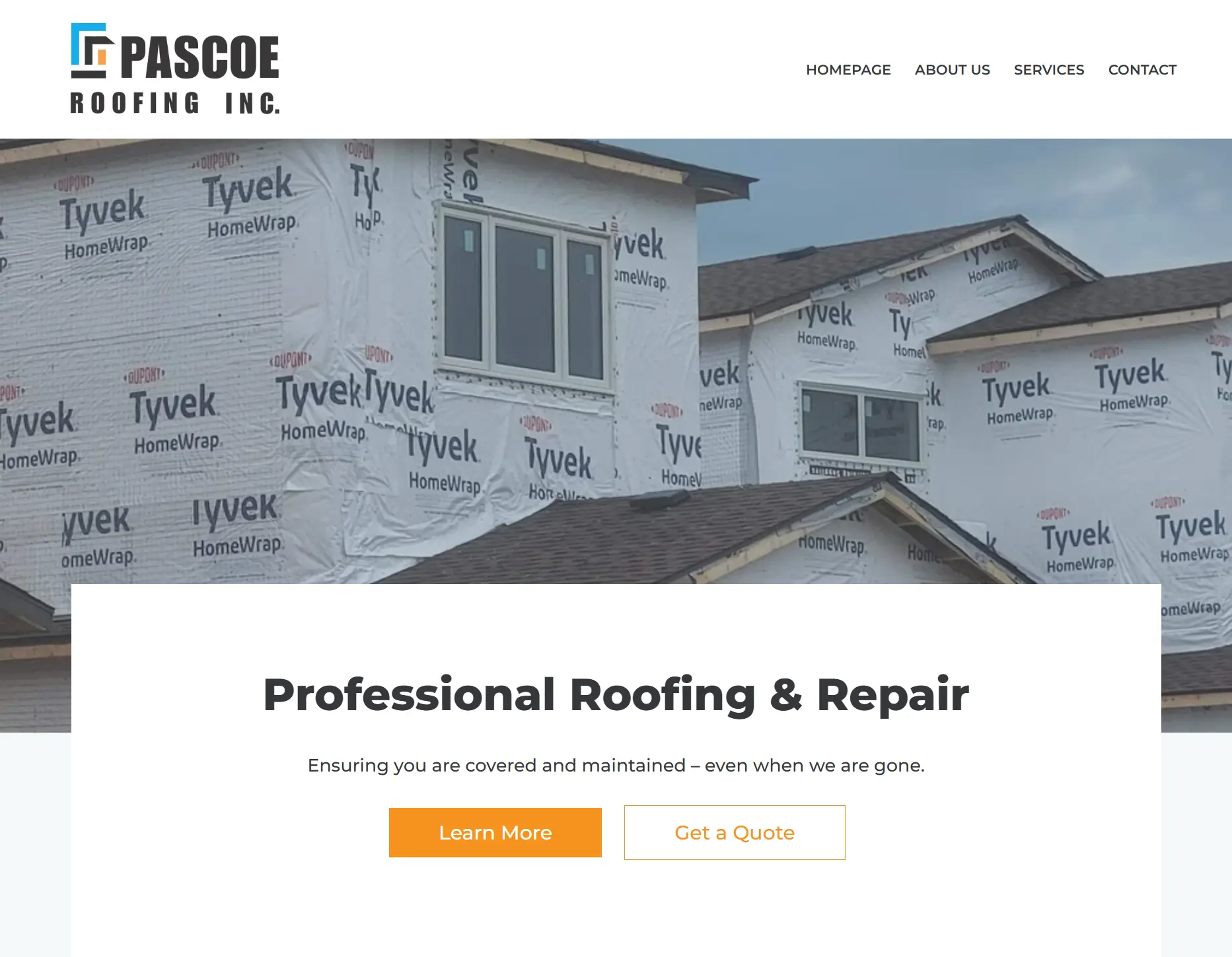Roofing Company - Website design and SEO in Winnipeg