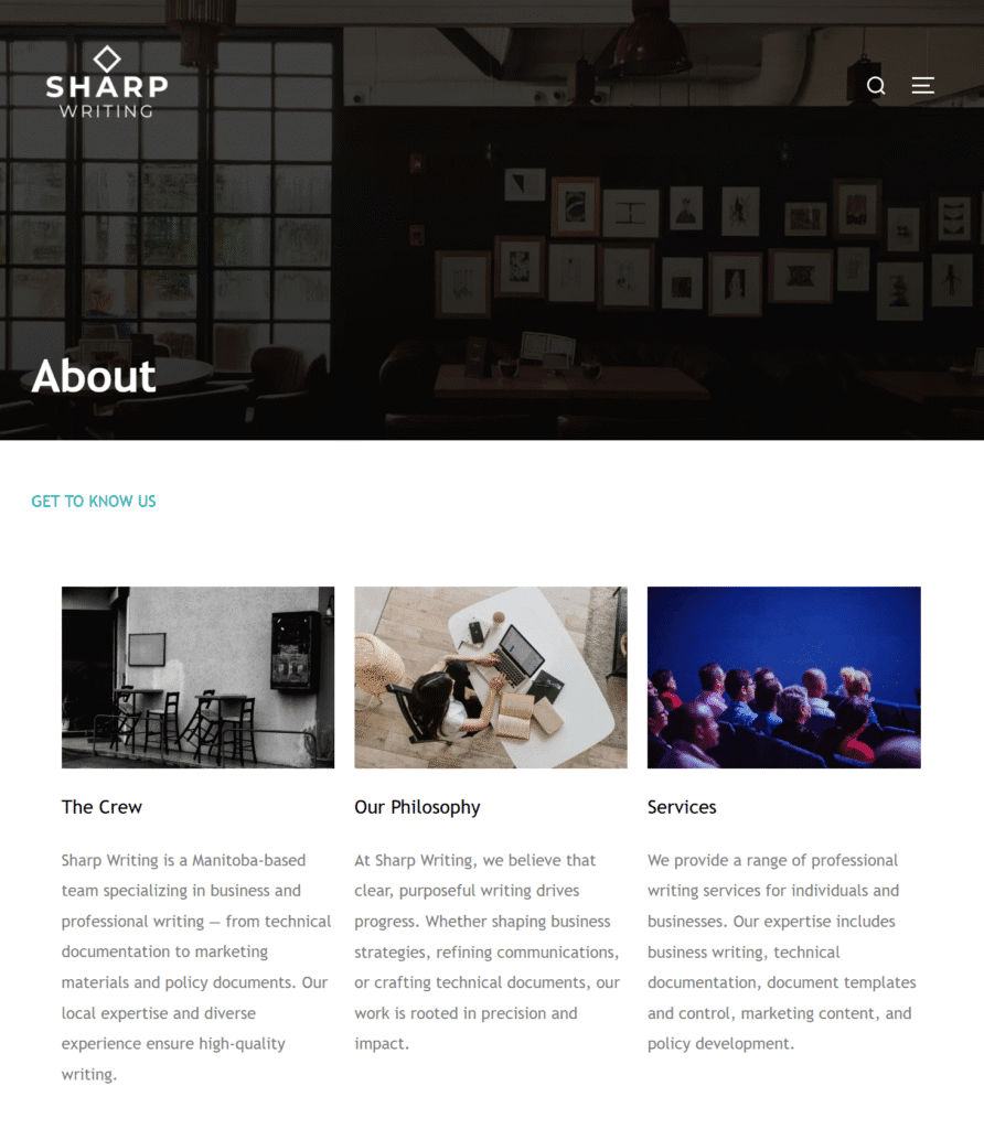 kreativekabbage - Website and Digital Services in Steinbach - Featured Work - Sharp 3